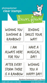 Lawn Fawn LF4075 – Rainbow Sentiments Stamp