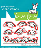 Lawn Fawn LF4079/LF4080 – All the Grad Caps Stamp & Die Bundle