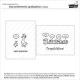 Lawn Fawn LF4082/LF4083 – Tiny Sentiments Graduation Stamp & Die Bundle