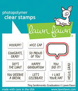 Lawn Fawn LF4082/LF4083 – Tiny Sentiments Graduation Stamp & Die Bundle