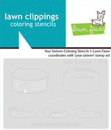 Lawn Fawn LF4086 – Year Sixteen Stencil