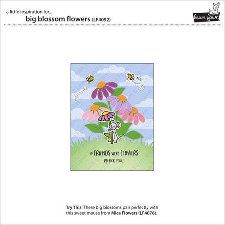 Lawn Fawn LF4092 – Big Blossom Flowers Dies