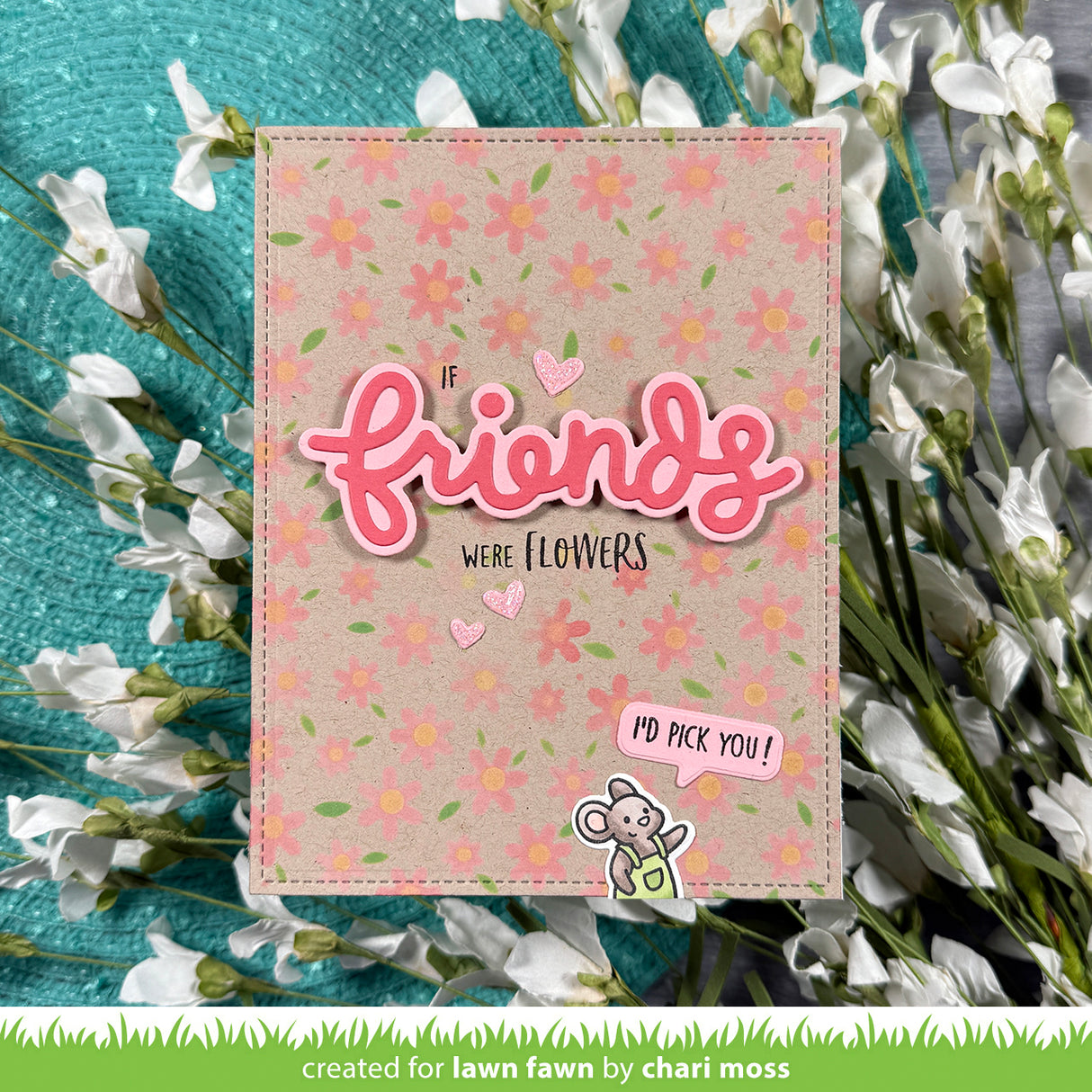 Lawn Fawn LF4094 – Scripty Friends Outline Die