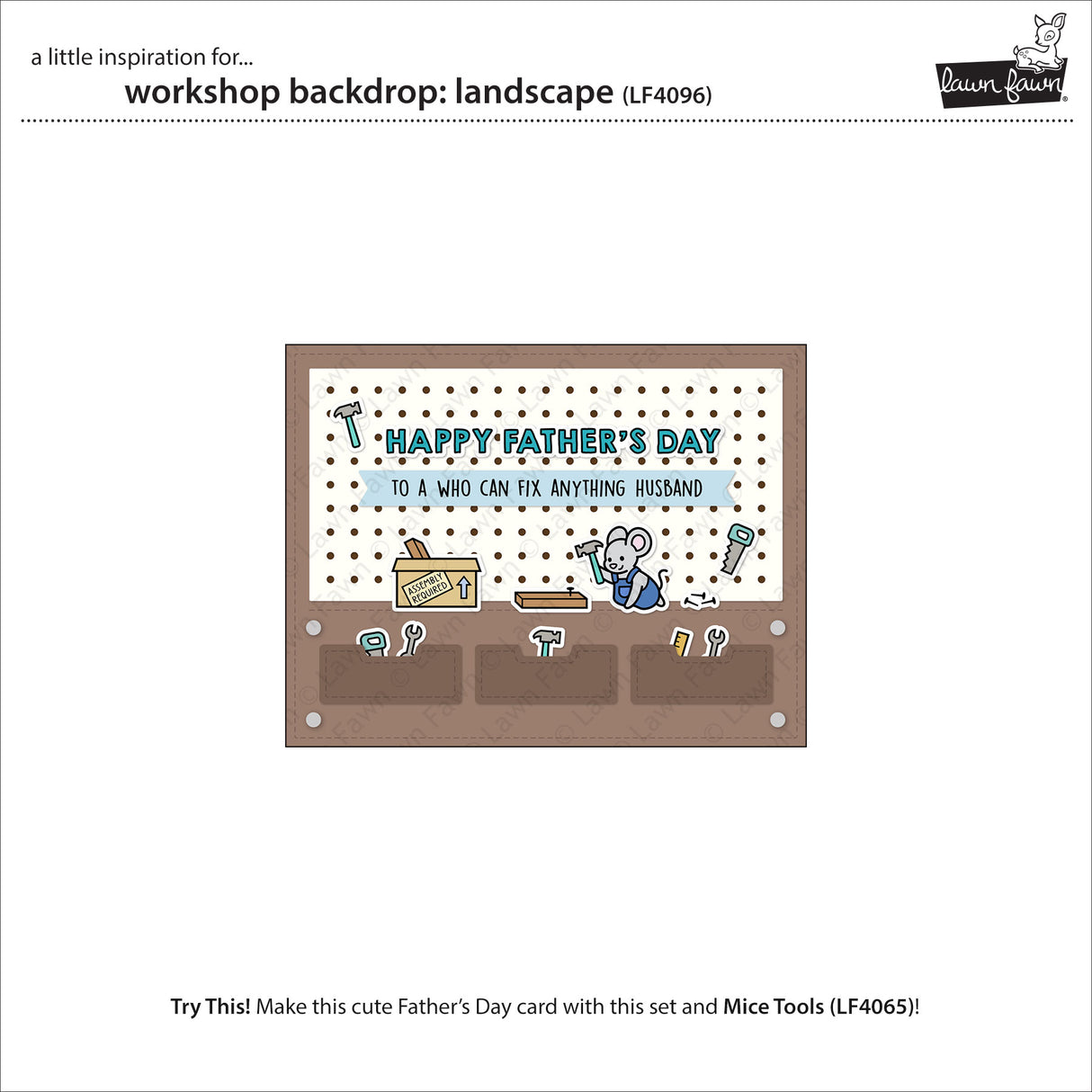 Lawn Fawn LF4096 – Workshop Backdrop Landscape