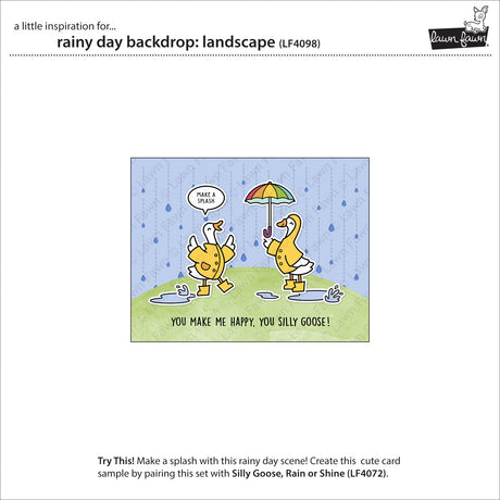 Lawn Fawn LF4098 – Rainy Day Backdrop Landscape