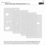 Lawn Fawn LF4101 – Beary Rainy Day Stencil