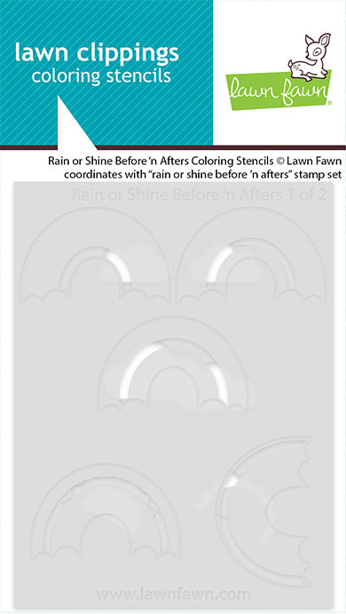 Lawn Fawn LF4103 – Rain or Shine Before & After Stencil