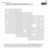 Lawn Fawn Make Lemonade! Coloring Stencils (LF4124)