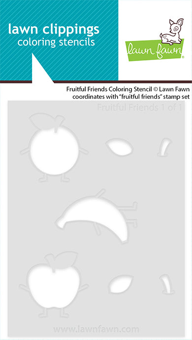 Lawn Fawn Fruitful Friends Coloring Stencil (LF4130)