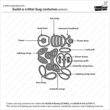 Lawn Fawn Build-A-Critter Bug Costumes (LF4131)
