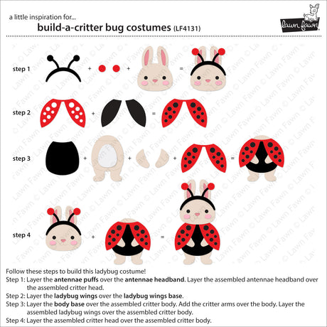 Lawn Fawn Build-A-Critter Bug Costumes (LF4131)