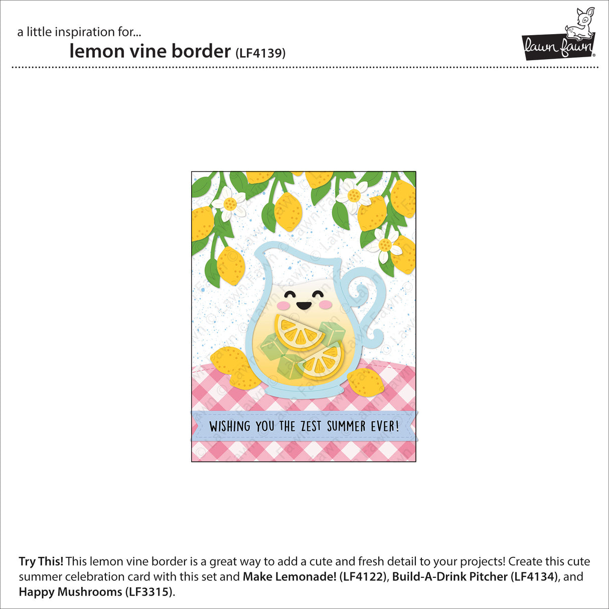 Lawn Fawn Lemon Vine Border (LF4139)