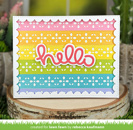Lawn Fawn Folksy Petal Border (LF4140)