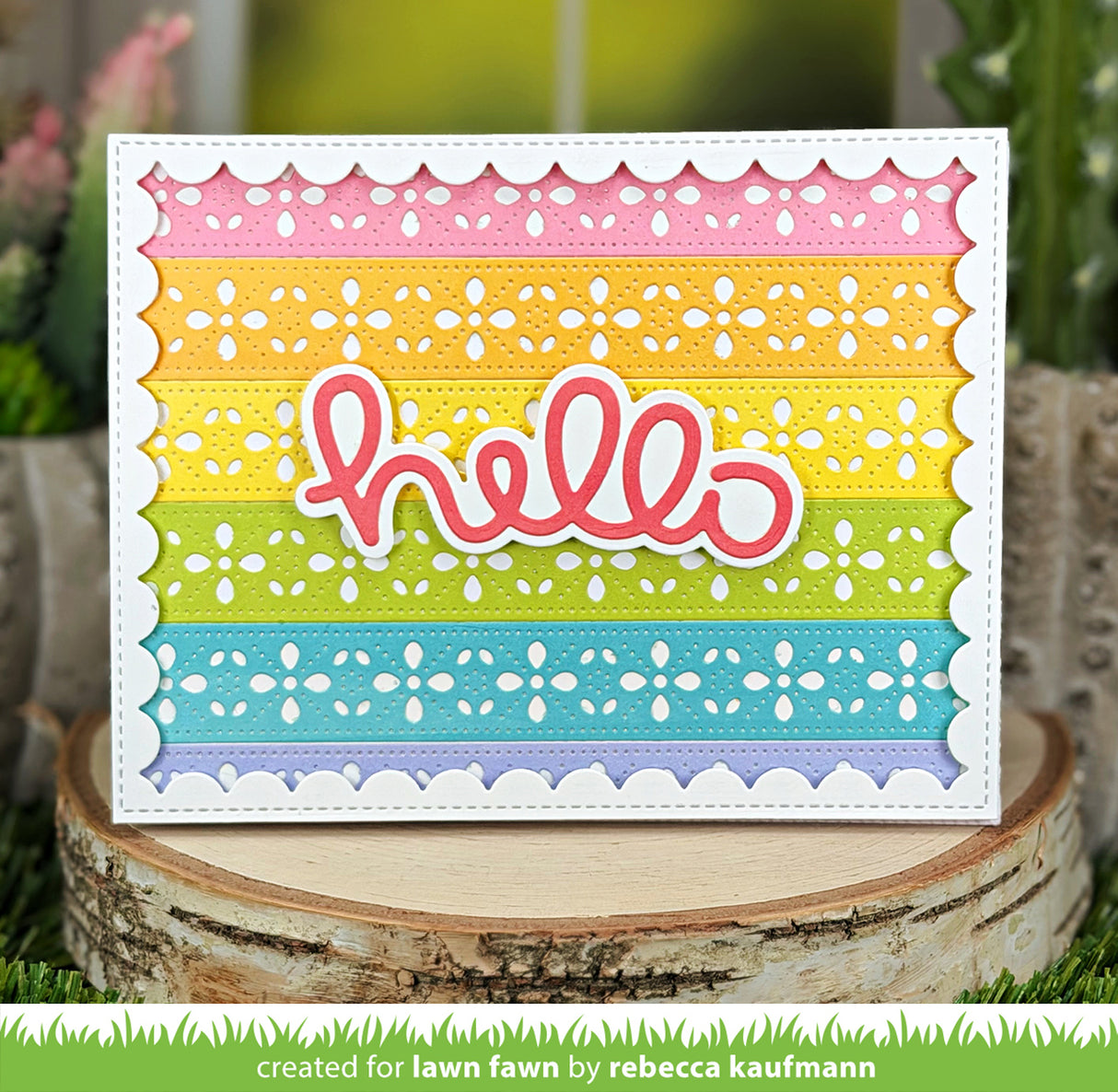 Lawn Fawn Scripty Hello Outline Add-On (LF4141)