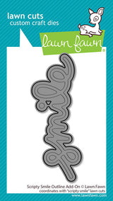 Lawn Fawn Scripty Smile Outline Add-On (LF4142)