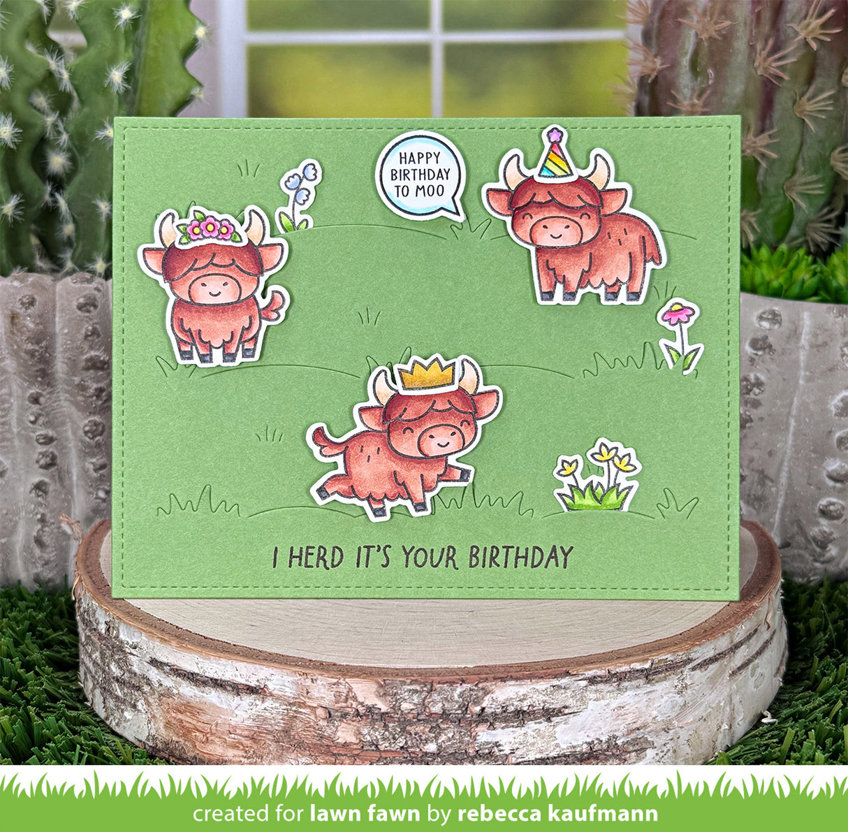 Lawn Fawn Grassy Pasture Backdrop: Landscape (LF4144)