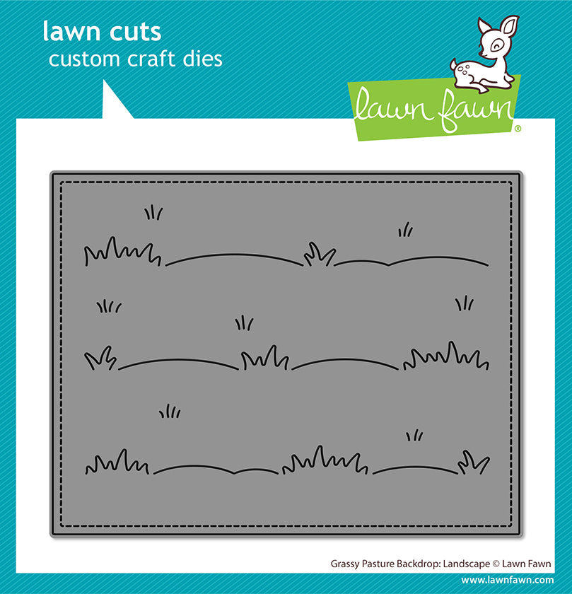 Lawn Fawn Grassy Pasture Backdrop: Landscape (LF4144)