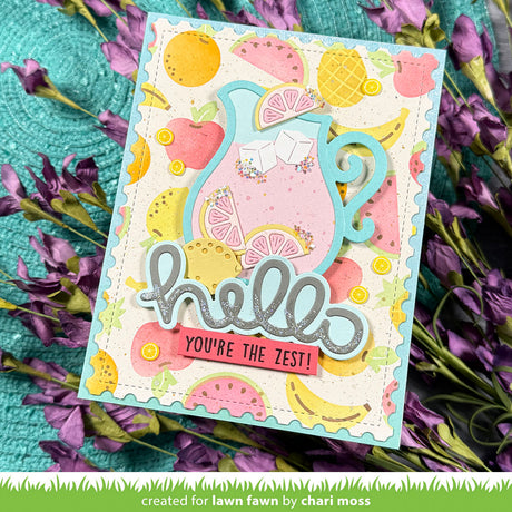 Lawn Fawn Fruit Salad Background Stencils (LF4146)
