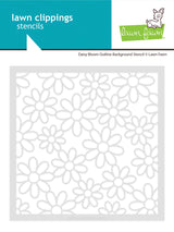 Lawn Fawn Daisy Bloom Outline Background Stencil (LF4147)