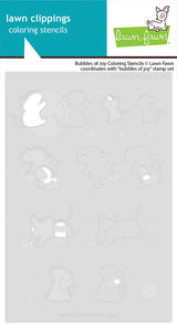 Lawn Fawn Bubbles of Joy Coloring Stencils (LF4149)
