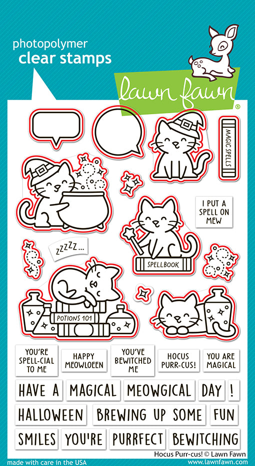 Lawn Fawn Hocus Purr-cus! Stamp and Dies Bundle - LF4187/LF4186