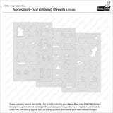 Lawn Fawn Hocus Purr-cus! Coloring Stencils - LF4188