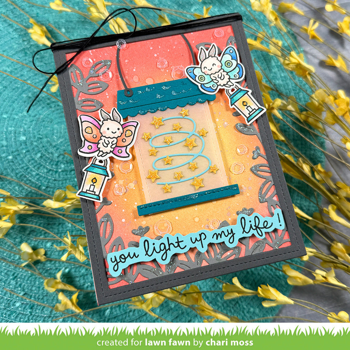 Lawn Fawn I Like Cute Moths Stamp and Dies Bundle - LF4193/LF4192