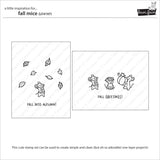 Lawn Fawn Fall Mice Stamp and Dies Bundle - LF4198/LF4197