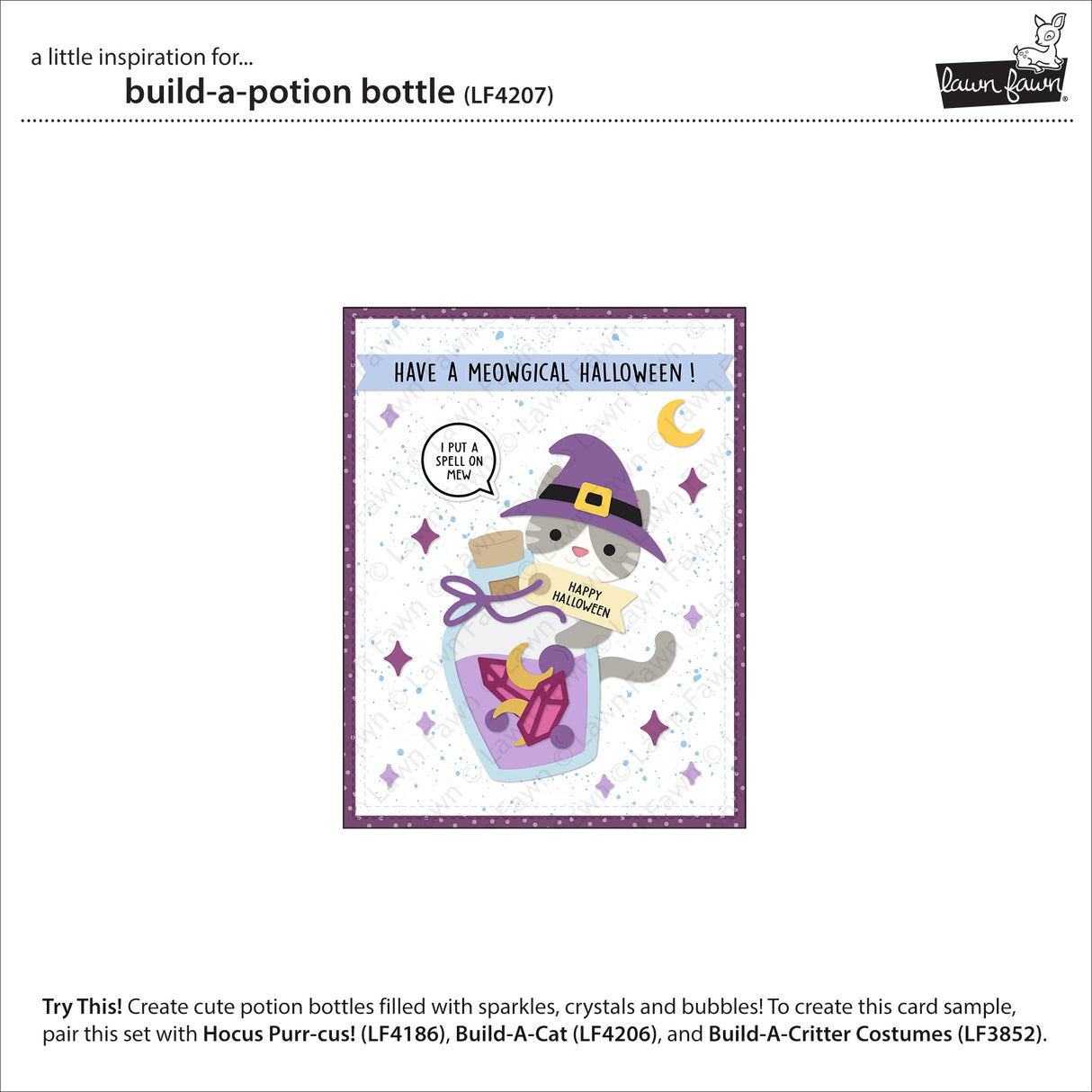 Lawn Fawn Build-A-Potion Bottle Dies - LF4207