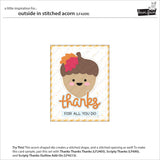 Lawn Fawn Outside In Stitched Acorn Dies - LF4209