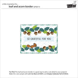 Lawn Fawn Leaf and Acorn Border Dies - LF4211