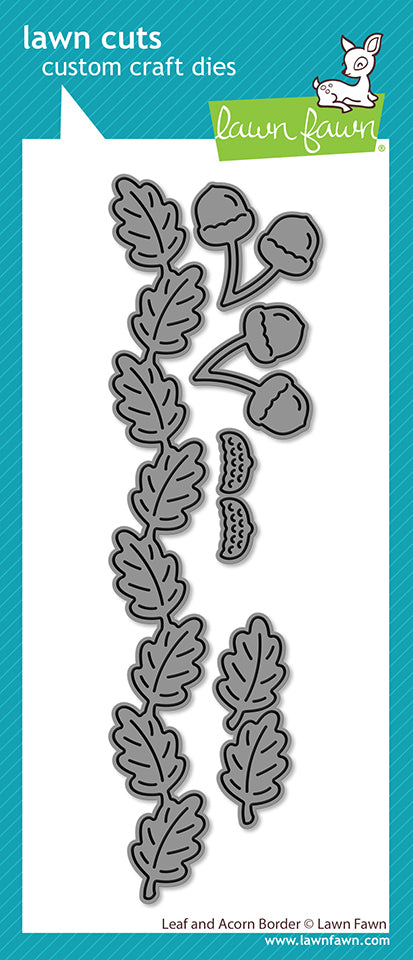 Lawn Fawn Leaf and Acorn Border Dies - LF4211