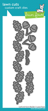 Lawn Fawn Leaf and Acorn Border Dies - LF4211