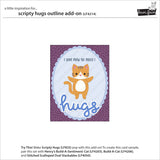Lawn Fawn Scripty Hugs Outline Add-On Die - LF4214