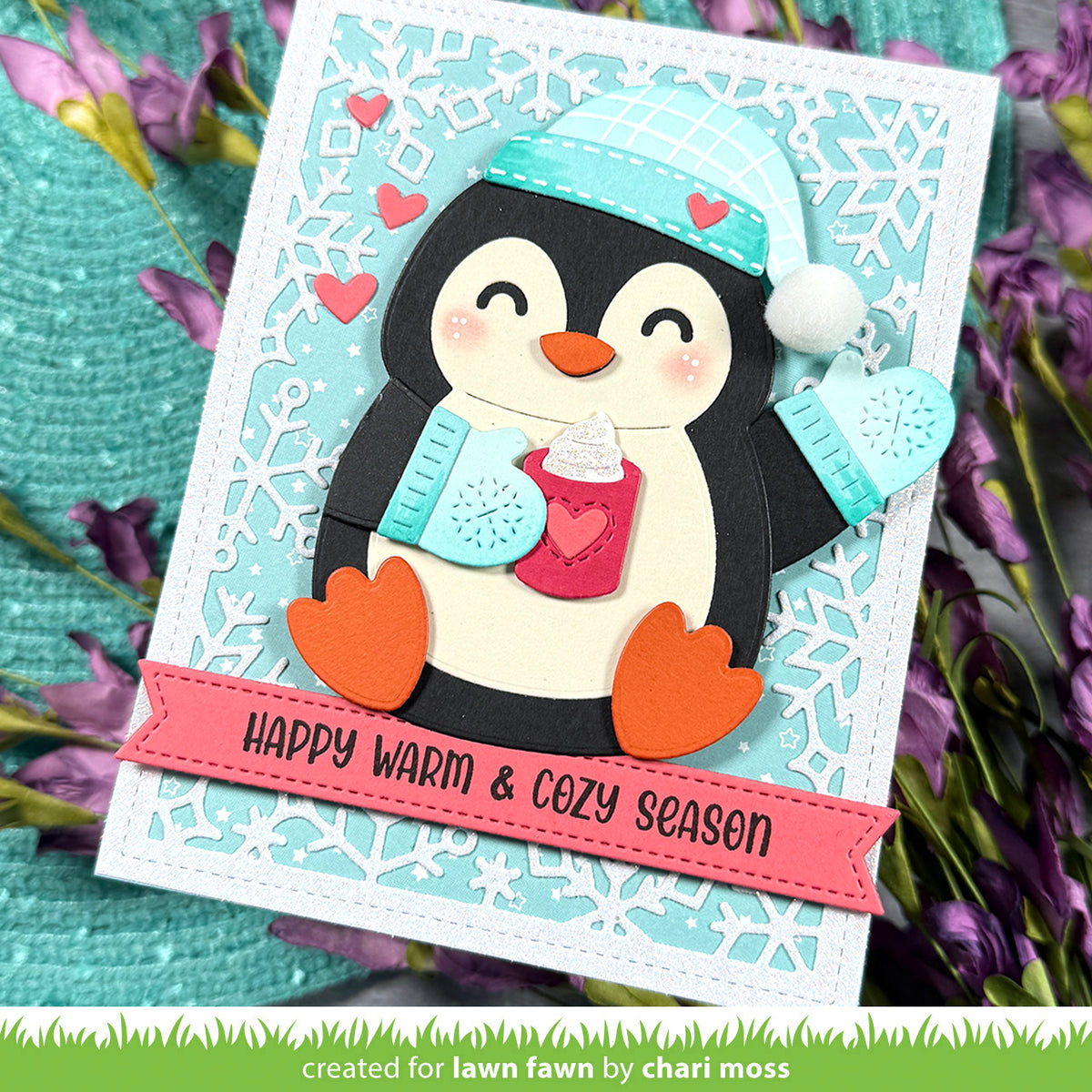 Lawn Fawn LF4268 - Lawn Cuts - Big Hugs Penguin Dies