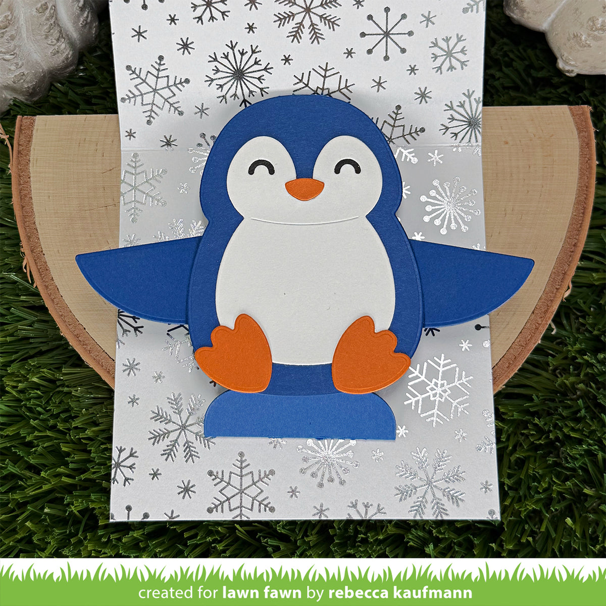 Lawn Fawn LF4268 - Lawn Cuts - Big Hugs Penguin Dies