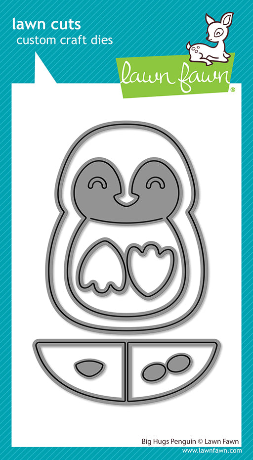 Lawn Fawn LF4268 - Lawn Cuts - Big Hugs Penguin Dies