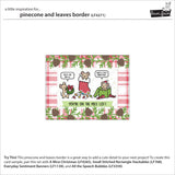 Lawn Fawn LF4271 - Lawn Cuts - Pinecone and Leaves Border Dies