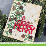 Lawn Fawn LF4271 - Lawn Cuts - Pinecone and Leaves Border Dies