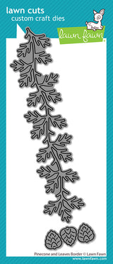 Lawn Fawn LF4271 - Lawn Cuts - Pinecone and Leaves Border Dies