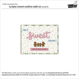 Lawn Fawn LF4275 - Lawn Cuts - Scripty Sweet Outline Add-On Die
