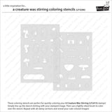 Lawn Fawn LF4286 - Lawn Clippings - A Creature Was Stirring Coloring Stencils