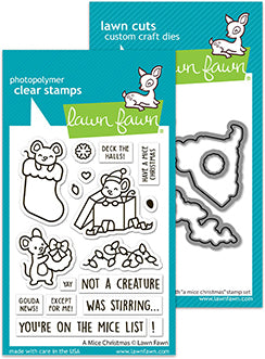 Lawn Fawn LF4265 / LF4266 - Bundle - A Mice Christmas