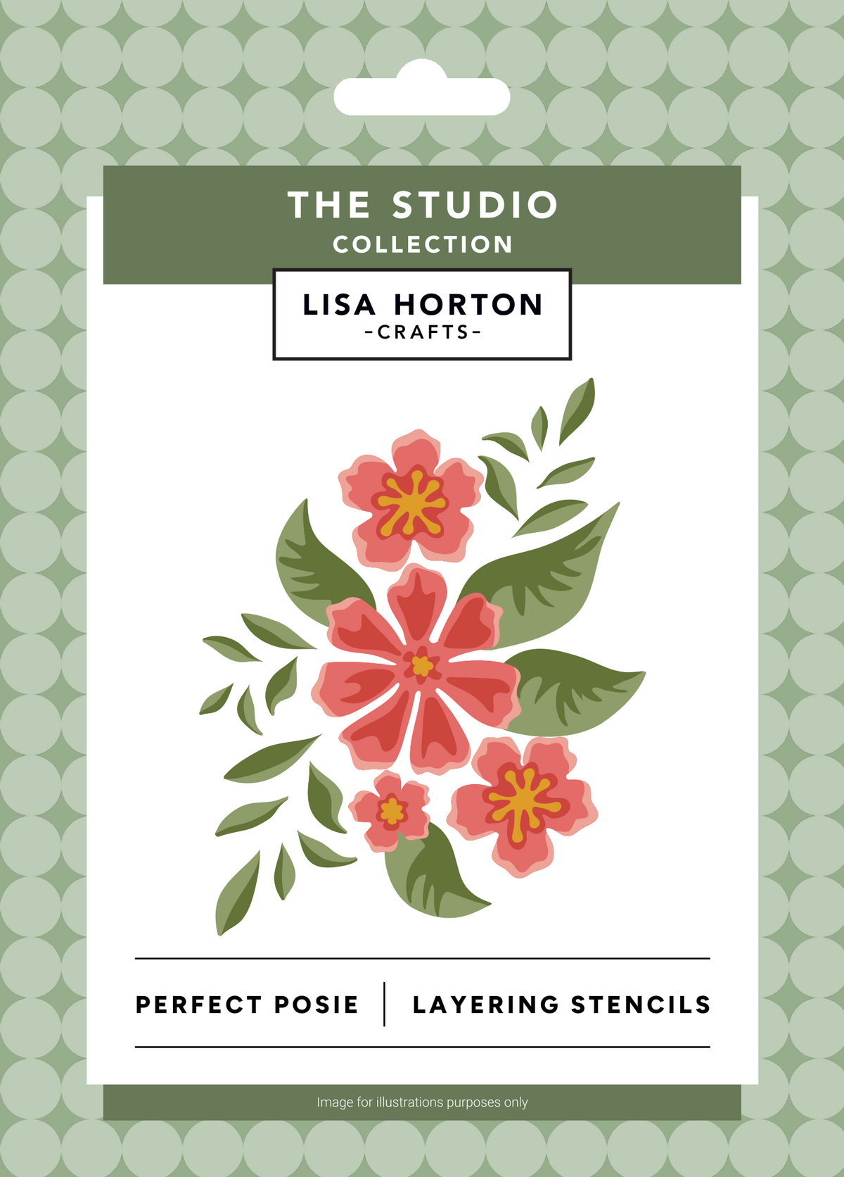 Lisa Horton Crafts Perfect Posie 5" x 7" Layering Stencils