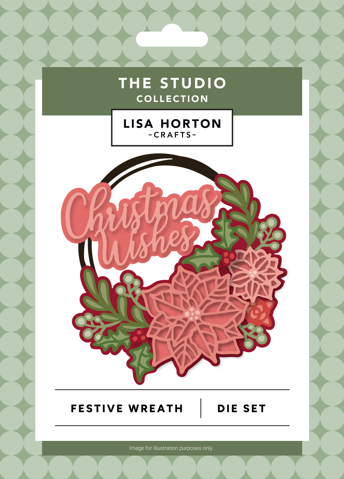 Lisa Horton Crafts The Studio Die Set Festive Wreath - LHCCD363