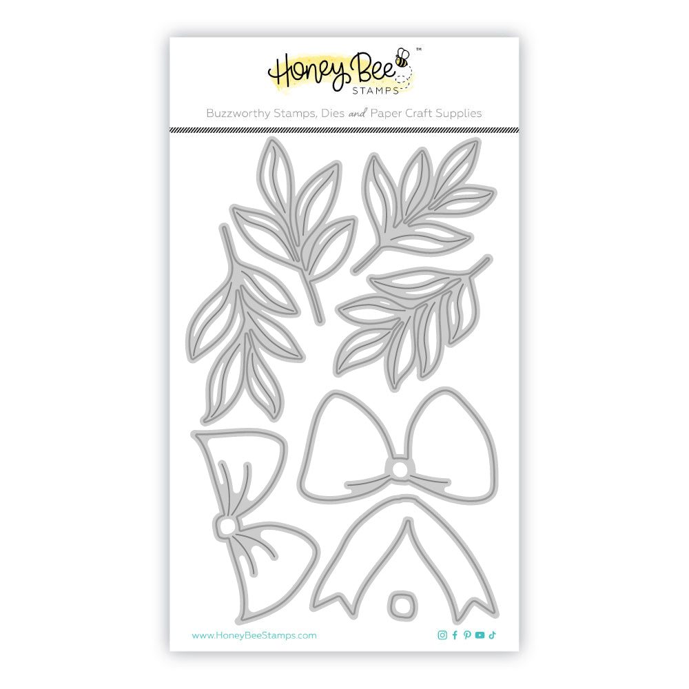 Honey Bee Stamps Lovely Layers: Bow Bough - Honey Cuts - Stand-Alone Dies