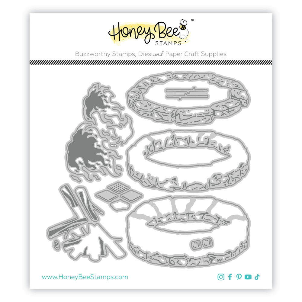 Honey Bee Stamps Lovely Layers: Firepit - Honey Cuts