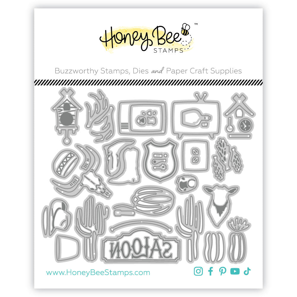 Honey Bee Stamps Lovely Layers: Fireplace Lodge Add-On - Honey Cuts