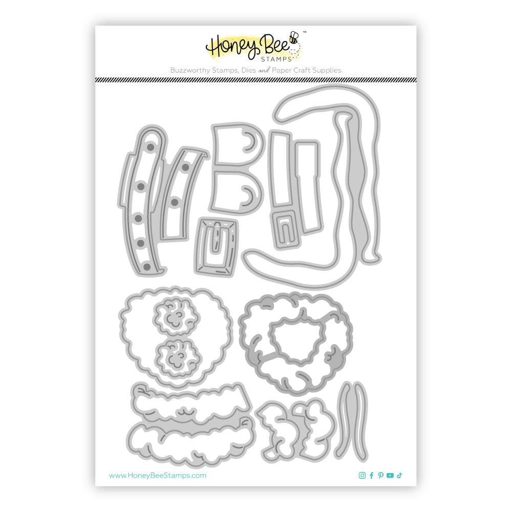 Honey Bee Stamps Lovely Layers: Coat Holiday Add-On - Honey Cuts - Stand-Alone Dies