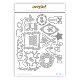 Honey Bee Stamps Lovely Layers: Gallery Wall Holiday - Honey Cuts - Stand-Alone Dies